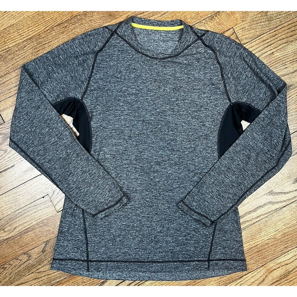 Lululemon Heather Gray Crewneck Shirt Workout Gym Athleisure Stretch Sz‎ Large